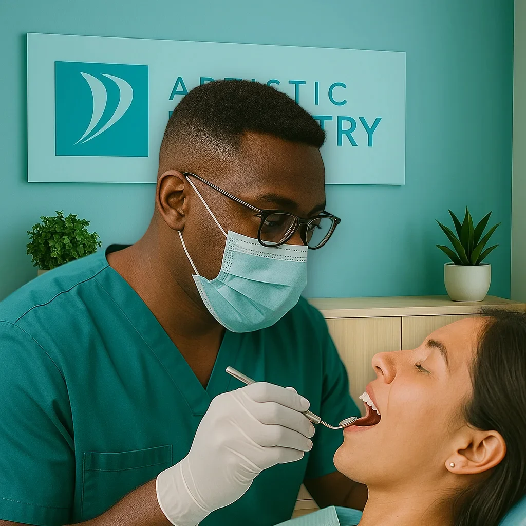 dental examination at artistic dentistry